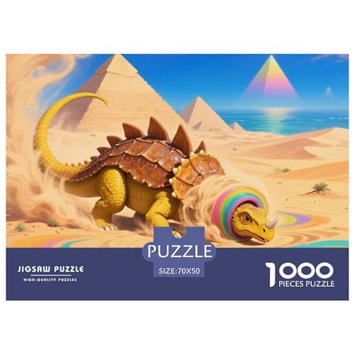 Bunte Dinosaurier 1000 Teile Puzzle Tier Für Die Ganze Familie Herausforderung Detailreich Spielzeug Pädagogisches Spiel 70x50cm/1000pcs von OJASDBDJE