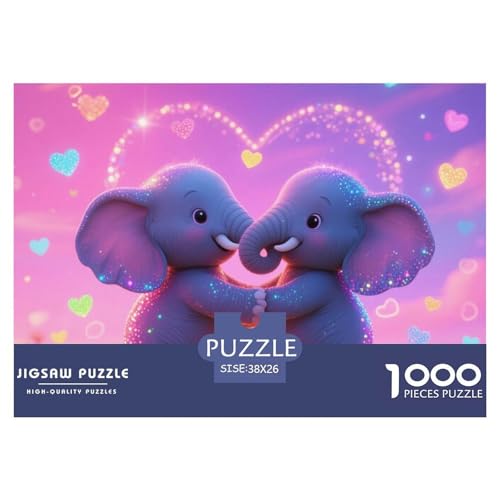 Bunter Elefant 1000 Teile Puzzles Tier Für Kinder Ab 12 Jahren Entspannend Detailreich Spielzeug Lernspiel 38x26cm/1000pcs Bunter Elefant 1000 Teile Puzzles Tier Für Kinder Ab 12 Jahren Entspannend Detailreich Spielzeug Lernspiel 38x26cm/1000pcs von OJASDBDJE