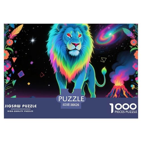 Bunter Löwe 1000 Teile Puzzle Tier Für Kinder Ab 12 Jahren Herausforderung Detailreich Spielzeug Lernspiel 38x26cm/1000pcs Bunter Löwe 1000 Teile Puzzle Tier Für Kinder Ab 12 Jahren Herausforderung Detailreich Spielzeug Lernspiel 38x26cm/1000pcs von OJASDBDJE