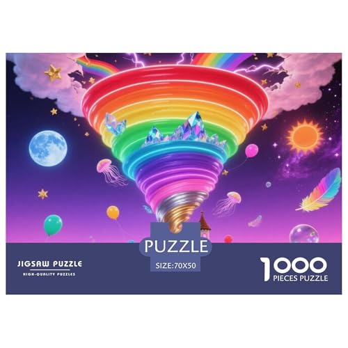 Bunter Tornado 1000 Teile Puzzle Nature Für Kinder Ab 12 Jahren Herausforderung Detailreich Spaß Lernspiel 70x50cm/1000pcs Bunter Tornado 1000 Teile Puzzle Nature Für Kinder Ab 12 Jahren Herausforderung Detailreich Spaß Lernspiel 70x50cm/1000pcs von OJASDBDJE
