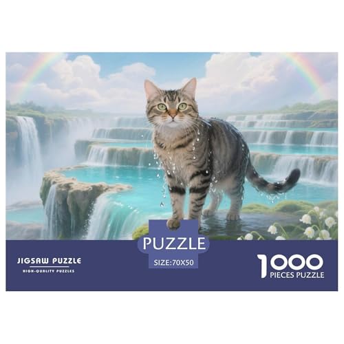 Chartreux 1000 Teile Puzzle Pet Katze Geschenke Für Frauen/Männer Entspannend Detailreich Spaß Pädagogisches Spiel 70x50cm/1000pcs von OJASDBDJE