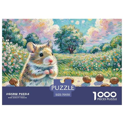 Chinchilla 1000 Teile Puzzle Tiere Für Kinder Ab 12 Jahren Entspannend Detailreich Spielzeug Pädagogisches Spiel 70x50cm/1000pcs von OJASDBDJE