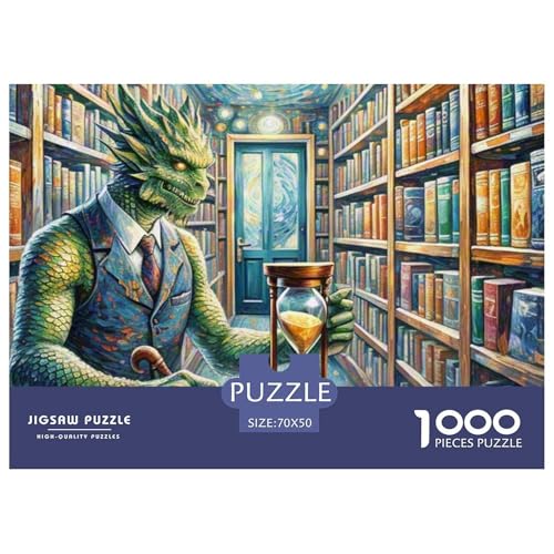 Chronologie Bibliothekarin 1000 Teile Puzzle Magische Fantasie Für Die Ganze Familie Herausforderung Detailreich Spaß Pädagogisches Spiel 70x50cm/1000pcs von OJASDBDJE