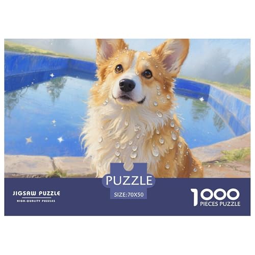 Corgi 1000 Teile Puzzle Haustier Hund Für Die Ganze Familie Entspannend Detailreich Spielzeug Lernspiel 70x50cm/1000pcs Corgi 1000 Teile Puzzle Haustier Hund Für Die Ganze Familie Entspannend Detailreich Spielzeug Lernspiel 70x50cm/1000pcs von OJASDBDJE