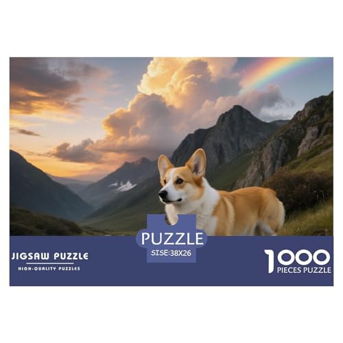 Corgi 1000 Teile Puzzle Haustier Hund Für Die Ganze Familie Entspannend Premium-Qualität Spielzeug Lernspiel 38x26cm/1000pcs Corgi 1000 Teile Puzzle Haustier Hund Für Die Ganze Familie Entspannend Premium-Qualität Spielzeug Lernspiel 38x26cm/1000pcs von OJASDBDJE