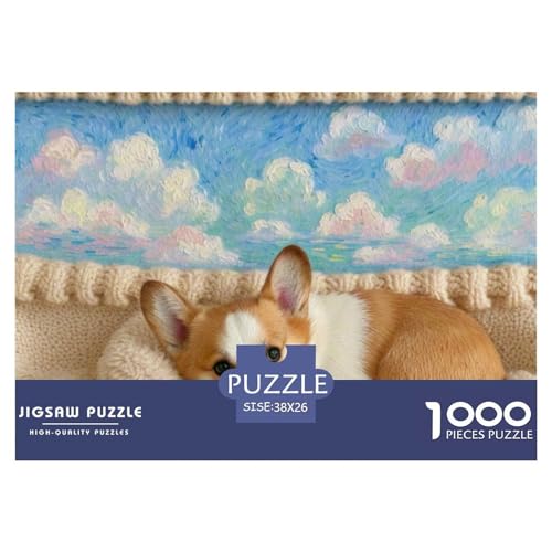 Corgi 1000 Teile Puzzle Haustier Hund Für Kinder Ab 12 Jahren Entspannend Detailreich Spielzeug Lernspiel 38x26cm/1000pcs Corgi 1000 Teile Puzzle Haustier Hund Für Kinder Ab 12 Jahren Entspannend Detailreich Spielzeug Lernspiel 38x26cm/1000pcs von OJASDBDJE
