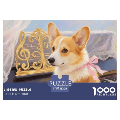 Corgi 1000 Teile Puzzle Haustier Hund Geschenke Für Frauen/Männer Herausforderung Detailreich Spielzeug Lernspiel 38x26cm/1000pcs Corgi 1000 Teile Puzzle Haustier Hund Geschenke Für Frauen/Männer Herausforderung Detailreich Spielzeug Lernspiel 38x26cm/1000pcs von OJASDBDJE
