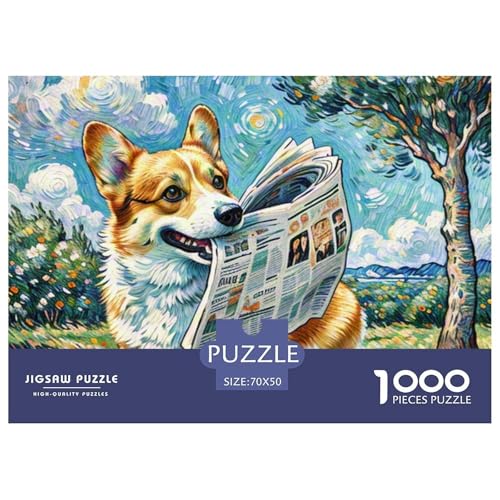 Corgi 1000 Teile Puzzle Haustier Hund Geschenke Für Frauen/Männer Herausforderung Detailreich Spielzeug Lernspiel 70x50cm/1000pcs Corgi 1000 Teile Puzzle Haustier Hund Geschenke Für Frauen/Männer Herausforderung Detailreich Spielzeug Lernspiel 70x50cm/1000pcs von OJASDBDJE