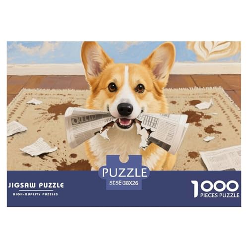 Corgi 1000 Teile Puzzles Haustier Hund Für Kinder Ab 12 Jahren Entspannend Detailreich Spaß Lernspiel 38x26cm/1000pcs Corgi 1000 Teile Puzzles Haustier Hund Für Kinder Ab 12 Jahren Entspannend Detailreich Spaß Lernspiel 38x26cm/1000pcs von OJASDBDJE