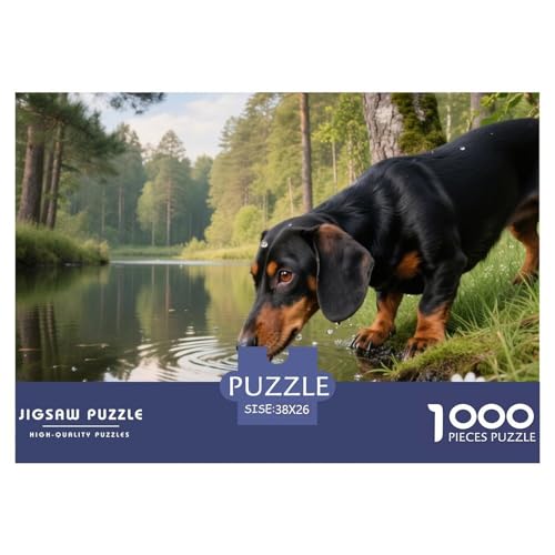 Dachshund 1000 Teile Puzzle Haustier Hund Für Die Ganze Familie Entspannend Premium-Qualität Spielzeug Lernspiel 38x26cm/1000pcs Dachshund 1000 Teile Puzzle Haustier Hund Für Die Ganze Familie Entspannend Premium-Qualität Spielzeug Lernspiel 38x26cm/1000pcs von OJASDBDJE