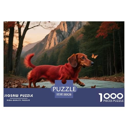 Dachshund 1000 Teile Puzzle Haustier Hund Für Die Ganze Familie Herausforderung Premium-Qualität Spielzeug Lernspiel 38x26cm/1000pcs Dachshund 1000 Teile Puzzle Haustier Hund Für Die Ganze Familie Herausforderung Premium-Qualität Spielzeug Lernspiel 38x26cm/1000pcs von OJASDBDJE