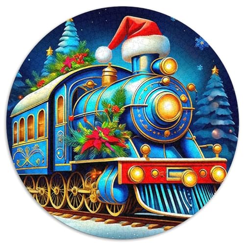 Dampfzug Mit 1000 Teilen Puzzle Rundes Puzzle Für Erwachsene Und Kinder Pädagogisches Für Erwachsene Kinder Buntes Tier Geschenke 1000pcs (67.5x67.5cm) von OJASDBDJE