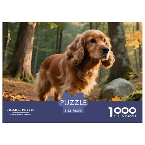 Der Der Cocker Spaniel 1000 Teile Puzzle Haustier Hund Für Die Ganze Familie Herausforderung Detailreich Spielzeug Lernspiel 70x50cm/1000pcs von OJASDBDJE