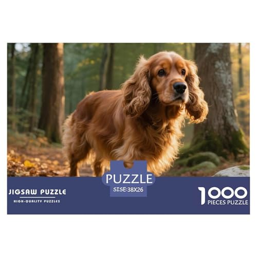 Der Der Cocker Spaniel 1000 Teile Puzzle Haustier Hund Für Kinder Ab 12 Jahren Herausforderung Detailreich Spaß Lernspiel 38x26cm/1000pcs von OJASDBDJE