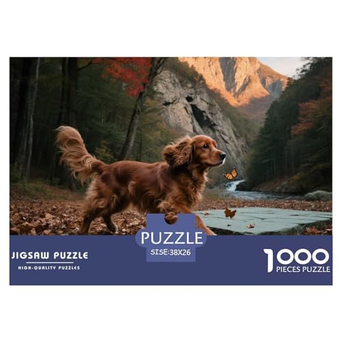 Der Der Cocker Spaniel 1000 Teile Puzzle Haustier Hund Geschenke Für Frauen/Männer Entspannend Premium-Qualität Spielzeug Lernspiel 38x26cm/1000pcs Der Der Cocker Spaniel 1000 Teile Puzzle Haustier Hund Geschenke Für Frauen/Männer Entspannend Premium-Qualität Spielzeug Lernspiel 38x26cm/1000pcs von OJASDBDJE