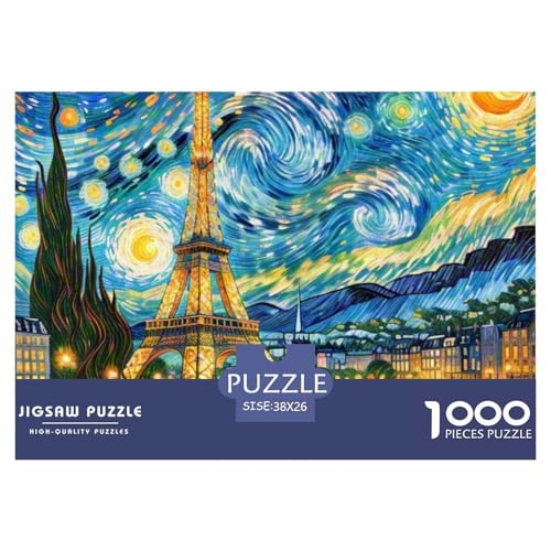 Der Eiffelturm 1000 Teile Puzzle Architektur Für Die Ganze Familie Herausforderung Detailreich Spaß Lernspiel 38x26cm/1000pcs von OJASDBDJE