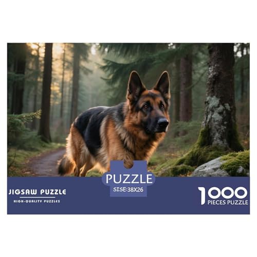 Deutscher Schäfer 1000 Teile Puzzle Haustier Hund Geschenke Für Frauen/Männer Herausforderung Premium-Qualität Spielzeug Lernspiel 38x26cm/1000pcs Deutscher Schäfer 1000 Teile Puzzle Haustier Hund Geschenke Für Frauen/Männer Herausforderung Premium-Qualität Spielzeug Lernspiel 38x26cm/1000pcs von OJASDBDJE
