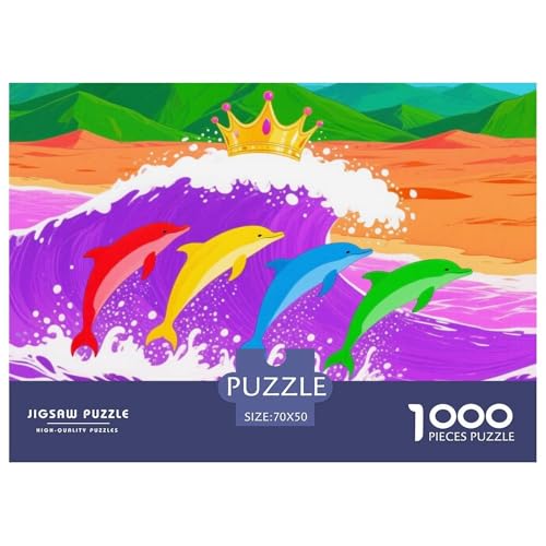 Dolphin Tauchen 1000 Teile Puzzles Tier Für Kinder Ab 12 Jahren Entspannend Detailreich Spielzeug Lernspiel 70x50cm/1000pcs Dolphin Tauchen 1000 Teile Puzzles Tier Für Kinder Ab 12 Jahren Entspannend Detailreich Spielzeug Lernspiel 70x50cm/1000pcs von OJASDBDJE