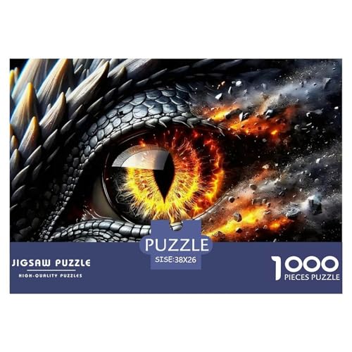 Drachenaugen 1000 Teile Puzzle Mythology Für Die Ganze Familie Entspannend Detailreich Spaß Pädagogisches Spiel 38x26cm/1000pcs von OJASDBDJE