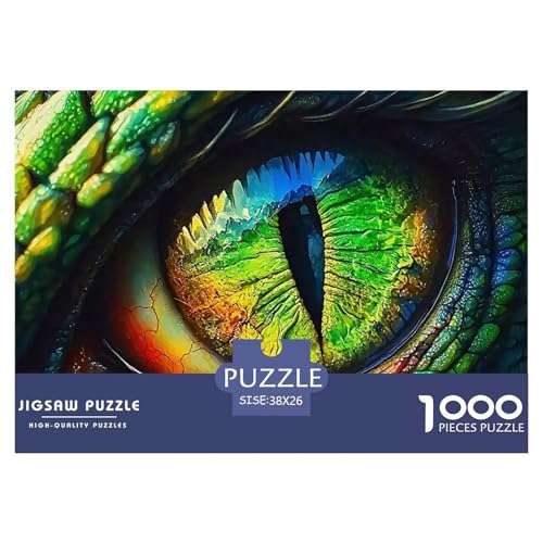 Drachenaugen 1000 Teile Puzzle Mythology Für Die Ganze Familie Entspannend Premium-Qualität Spielzeug Lernspiel 38x26cm/1000pcs von OJASDBDJE