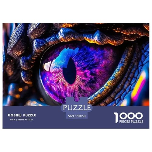 Drachenaugen 1000 Teile Puzzle Mythology Für Die Ganze Familie Herausforderung Detailreich Spaß Pädagogisches Spiel 70x50cm/1000pcs von OJASDBDJE