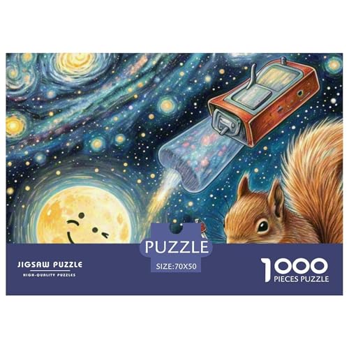 Dream Binder Eichhörnchen 1000 Teile Puzzle Magische Fantasie Geschenke Für Frauen/Männer Entspannend Detailreich Spielzeug Pädagogisches Spiel 70x50cm/1000pcs Dream Binder Eichhörnchen 1000 Teile Puzzle Magische Fantasie Geschenke Für Frauen/Männer Entspannend Detailreich Spielzeug Pädagogisches Spiel 70x50cm/1000pcs von OJASDBDJE