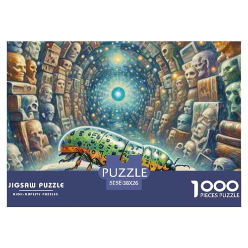 Echo Buchwurm 1000 Teile Puzzle Magische Fantasie Für Die Ganze Familie Herausforderung Detailreich Spielzeug Lernspiel 38x26cm/1000pcs von OJASDBDJE