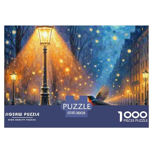 Europäischer Nachtigal 1000 Teile Puzzle Vogel Für Kinder Ab 12 Jahren Herausforderung Detailreich Spaß Lernspiel 38x26cm/1000pcs von OJASDBDJE