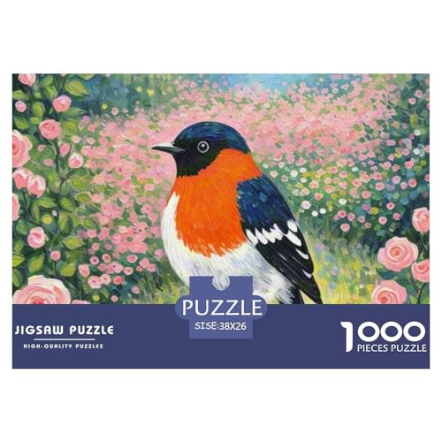 Europäischer Nachtigal 1000 Teile Puzzles Vogel Für Kinder Ab 12 Jahren Entspannend Detailreich Spielzeug Lernspiel 38x26cm/1000pcs von OJASDBDJE
