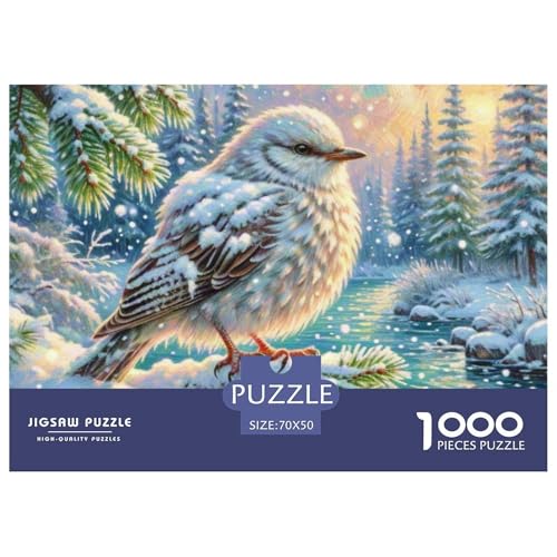 Europäischer Robin 1000 Teile Puzzle Vogel Für Kinder Ab 12 Jahren Herausforderung Detailreich Spielzeug Lernspiel 70x50cm/1000pcs von OJASDBDJE