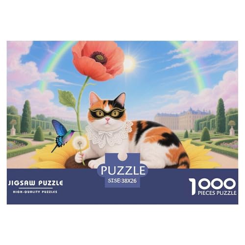 Europäisches Kurzhaar 1000 Teile Puzzle Pet Katze Für Die Ganze Familie Herausforderung Detailreich Spielzeug Lernspiel 38x26cm/1000pcs von OJASDBDJE