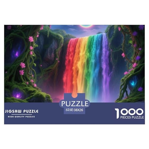 Fantasie Wald 1000 Teile Puzzle Landschaft Für Die Ganze Familie Herausforderung Detailreich Spielzeug Lernspiel 38x26cm/1000pcs von OJASDBDJE