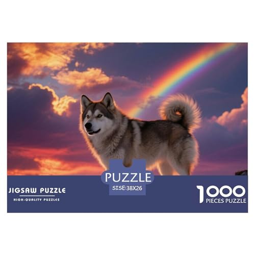 Finnischer Lapphund 1000 Teile Puzzle Haustier Hund Für Die Ganze Familie Entspannend Detailreich Spielzeug Lernspiel 38x26cm/1000pcs von OJASDBDJE