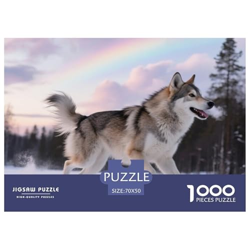 Finnischer Lapphund 1000 Teile Puzzle Haustier Hund Für Kinder Ab 12 Jahren Entspannend Detailreich Spielzeug Pädagogisches Spiel 70x50cm/1000pcs von OJASDBDJE