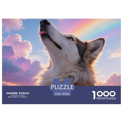 Finnischer Lapphund 1000 Teile Puzzle Haustier Hund Für Kinder Ab 12 Jahren Entspannend Premium-Qualität Spaß Lernspiel 70x50cm/1000pcs von OJASDBDJE