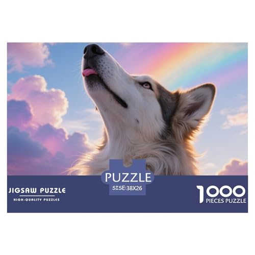 Finnischer Lapphund 1000 Teile Puzzle Haustier Hund Geschenke Für Frauen/Männer Entspannend Detailreich Spielzeug Lernspiel 38x26cm/1000pcs von OJASDBDJE
