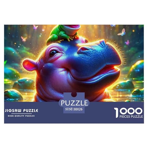 Frosch 1000 Teile Puzzle Tier Für Die Ganze Familie Herausforderung Detailreich Spielzeug Pädagogisches Spiel 38x26cm/1000pcs von OJASDBDJE
