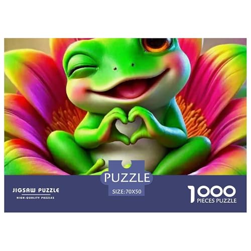 Frosch 1000 Teile Puzzle Tier Für Kinder Ab 12 Jahren Herausforderung Premium-Qualität Spielzeug Lernspiel 70x50cm/1000pcs Frosch 1000 Teile Puzzle Tier Für Kinder Ab 12 Jahren Herausforderung Premium-Qualität Spielzeug Lernspiel 70x50cm/1000pcs von OJASDBDJE