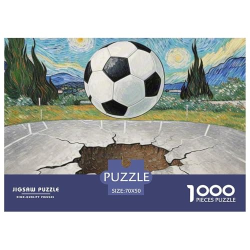 Fußball 1000 Teile Puzzle Symbol Geschenke Für Frauen/Männer Entspannend Detailreich Spielzeug Lernspiel 70x50cm/1000pcs von OJASDBDJE