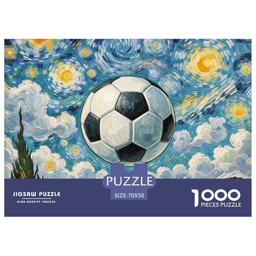 Fußball 1000 Teile Puzzle Symbol Geschenke Für Frauen/Männer Herausforderung Detailreich Spaß Lernspiel 70x50cm/1000pcs von OJASDBDJE