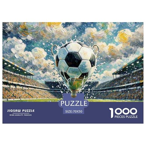 Fußball 1000 Teile Puzzle Symbol Geschenke Für Frauen/Männer Herausforderung Premium-Qualität Spaß Lernspiel 70x50cm/1000pcs Fußball 1000 Teile Puzzle Symbol Geschenke Für Frauen/Männer Herausforderung Premium-Qualität Spaß Lernspiel 70x50cm/1000pcs von OJASDBDJE