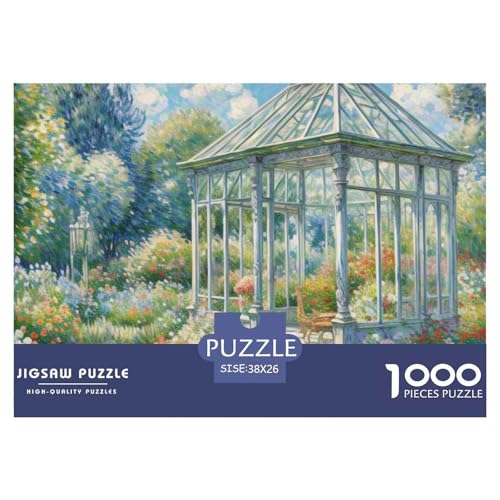 Garten 1000 Teile Puzzle Architektur Geschenke Für Frauen/Männer Entspannend Detailreich Spaß Lernspiel 38x26cm/1000pcs von OJASDBDJE