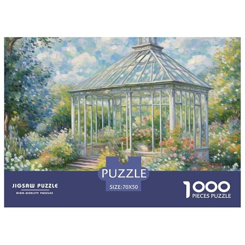 Garten 1000 Teile Puzzles Architektur Für Kinder Ab 12 Jahren Entspannend Detailreich Spaß Pädagogisches Spiel 70x50cm/1000pcs von OJASDBDJE
