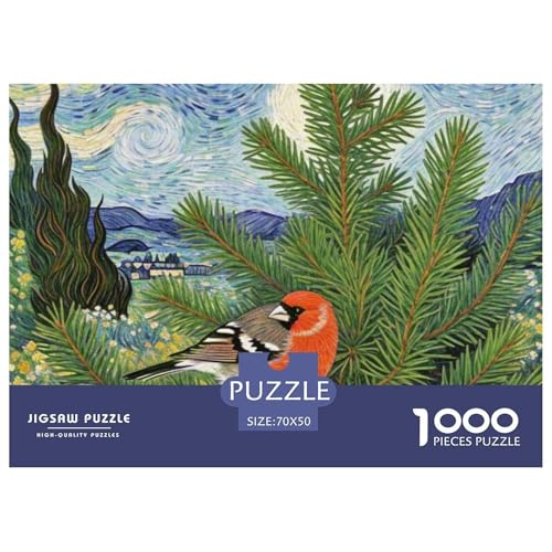 Gemeinsame Linnet 1000 Teile Puzzle Vogel Für Die Ganze Familie Herausforderung Detailreich Spaß Pädagogisches Spiel 70x50cm/1000pcs von OJASDBDJE