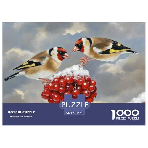 Gemeinsame Linnet 1000 Teile Puzzle Vogel Für Kinder Ab 12 Jahren Entspannend Premium-Qualität Spaß Lernspiel 70x50cm/1000pcs von OJASDBDJE