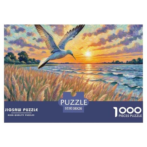 Gemeinsame Snipe 1000 Teile Puzzles Vogel Für Kinder Ab 12 Jahren Entspannend Detailreich Spaß Lernspiel 38x26cm/1000pcs von OJASDBDJE