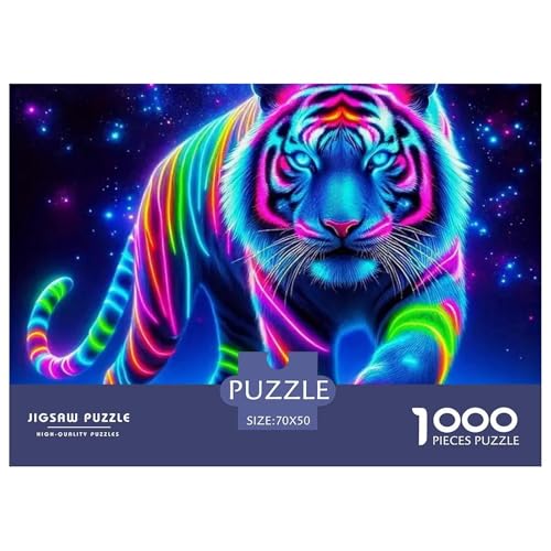 Glühender Tiger 1000 Teile Puzzle Tier Für Die Ganze Familie Entspannend Detailreich Spaß Lernspiel 70x50cm/1000pcs Glühender Tiger 1000 Teile Puzzle Tier Für Die Ganze Familie Entspannend Detailreich Spaß Lernspiel 70x50cm/1000pcs von OJASDBDJE