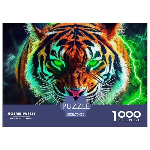 Glühender Tiger 1000 Teile Puzzle Tier Für Die Ganze Familie Herausforderung Detailreich Spielzeug Lernspiel 70x50cm/1000pcs Glühender Tiger 1000 Teile Puzzle Tier Für Die Ganze Familie Herausforderung Detailreich Spielzeug Lernspiel 70x50cm/1000pcs von OJASDBDJE
