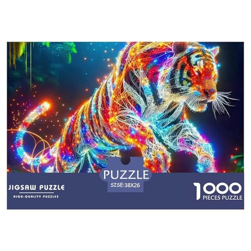 Glühender Tiger 1000 Teile Puzzles Tier Für Kinder Ab 12 Jahren Entspannend Detailreich Spielzeug Lernspiel 38x26cm/1000pcs Glühender Tiger 1000 Teile Puzzles Tier Für Kinder Ab 12 Jahren Entspannend Detailreich Spielzeug Lernspiel 38x26cm/1000pcs von OJASDBDJE