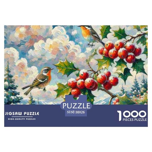 Goldcrest 1000 Teile Puzzle Vogel Für Die Ganze Familie Herausforderung Detailreich Spaß Pädagogisches Spiel 38x26cm/1000pcs von OJASDBDJE